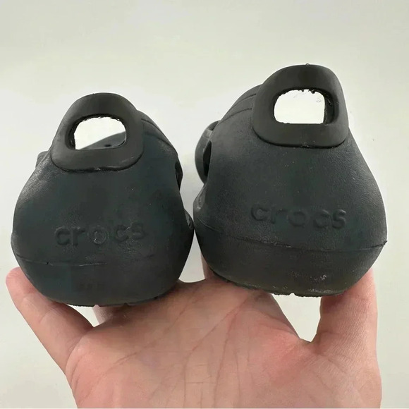 Crocs womens ballet flats size 5 black rubber balletcore - Picture 9 of 11